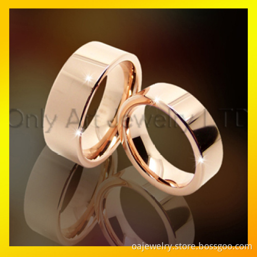 Couple Rose Gold Fashion Tungsten Carbide Ring Jewelry for Valentines